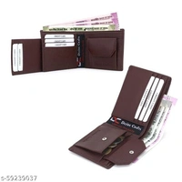Dezire Crafts Men's Stylish Bi-Fold, Textured PU Leather, Latest Slim Wallets with Detachable Card Slot Case