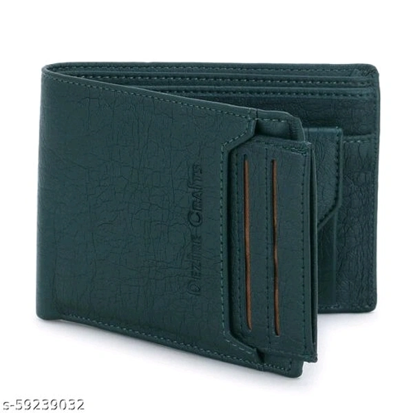 Dezire Crafts Men's Stylish Bi-Fold, Textured PU Leather, Latest Slim Wallets with Detachable Card Slot Case