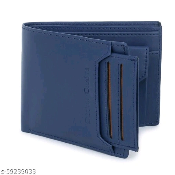 Dezire Crafts Men's Stylish Bi-Fold, Textured PU Leather, Latest Slim Wallets with Detachable Card Slot Case