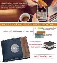 Hornbull Taylor Navy/Mud Mens Leather Wallet – Premium Quality Leather Wallet for Mens & RFID Blocking Genuine Leather Mens Wallet