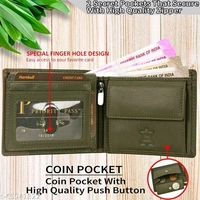 Hornbull Taylor Olive Green Mens Leather Wallet – Premium Quality Leather Wallet for Mens & RFID Blocking Genuine Leather Mens Wallet