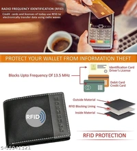 Hornbull Taylor Black Mens Leather Wallet – Premium Quality Leather Wallet for Mens & RFID Blocking Genuine Leather Mens Wallet