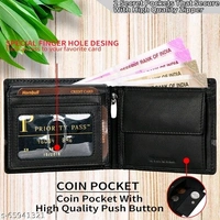 Hornbull Taylor Black Mens Leather Wallet – Premium Quality Leather Wallet for Mens & RFID Blocking Genuine Leather Mens Wallet