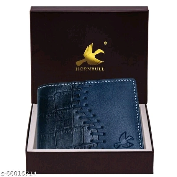 Hornbull Markus Navy Mens Leather Wallet | Leather Wallet for Men | RFID Mens Wallet