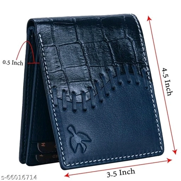 Hornbull Markus Navy Mens Leather Wallet | Leather Wallet for Men | RFID Mens Wallet