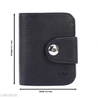 Wildauk Men Black Artificial Leather Wallet  (5 Card Slots)