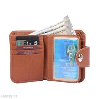 Wildauk Men Tan Artificial Leather Wallet  (5 Card Slots)