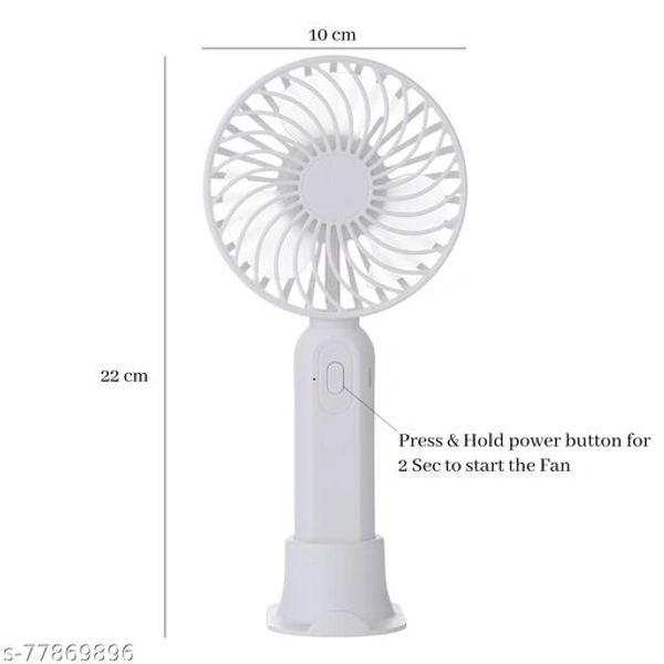 TG S9 (RECHARGEABLE PORTABLE USB FAN) With Mobile Stand, 800mAh Battery USB Fan