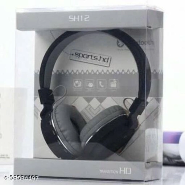 skynote FD1 Sh-12 with FM and SD Card Slot Bluetooth Headset Bluetooth Headset  (Black, On the Ear)