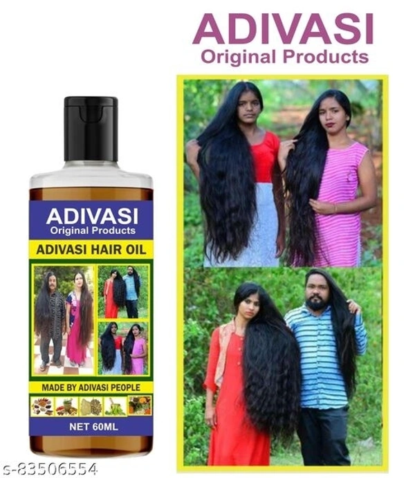 Adivasi Herbal Hair Oil Best Premium Hair Growth Oil Hair Oil (60 ml) Pack 1 Hair Oils