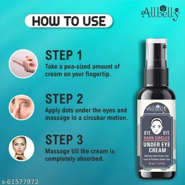 ALLBELLY Present Under Eye Cream for Dark Circles, Puffy Eyes, Wrinkles & Removal  (50 ml) pack of 1