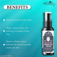 ALLBELLY Present Under Eye Cream for Dark Circles, Puffy Eyes, Wrinkles & Removal  (50 ml) pack of 3