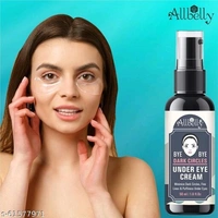 ALLBELLY Present Under Eye Cream for Dark Circles, Puffy Eyes, Wrinkles & Removal  (50 ml) pack of 3