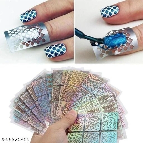 Chan Chan Beauty Parlor 12PCS Hollow Nail Sticker Stylish