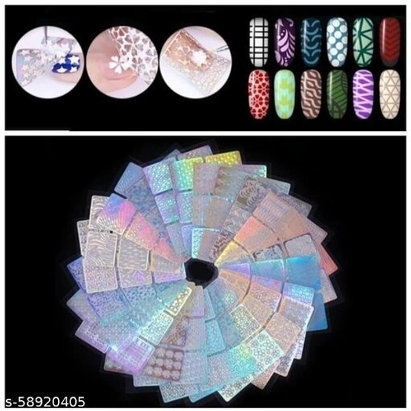 Chan Chan Beauty Parlor 12PCS Hollow Nail Sticker Stylish