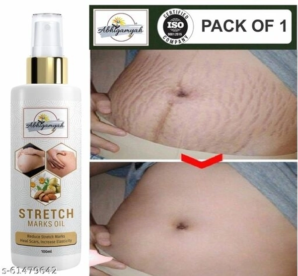abhigamyah present Repair Stretch Marks Removal - Natural Heal Pregnancy Breast, Hip, Legs, Mark oil 100 ml pack of 1