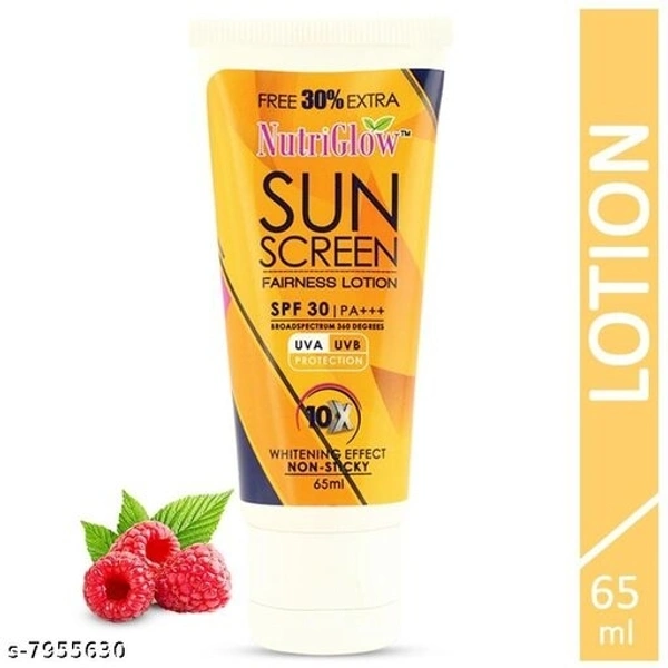 NutriGlow Sun Screen Fairness Lotion SPF 30 PA+++ (65ml)