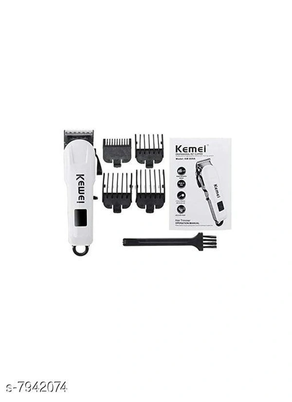  Stylish Rechargeable Professional Trimmer Kemei KM809A Runtime: 90 min Trimmer for Men & Women  