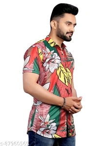 Urbane Designer Men Lycra Shirts - L