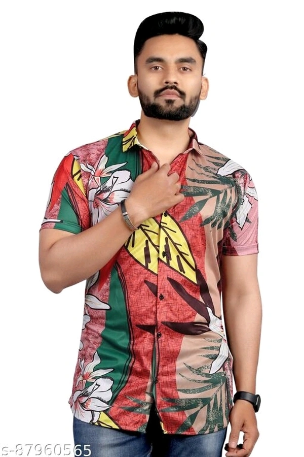 Urbane Designer Men Lycra Shirts - L