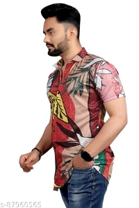 Urbane Designer Men Lycra Shirts - L