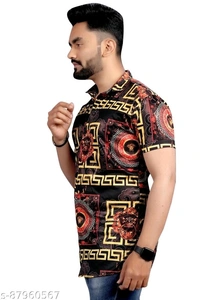 Trendy Graceful Men Lycra Shirts - M