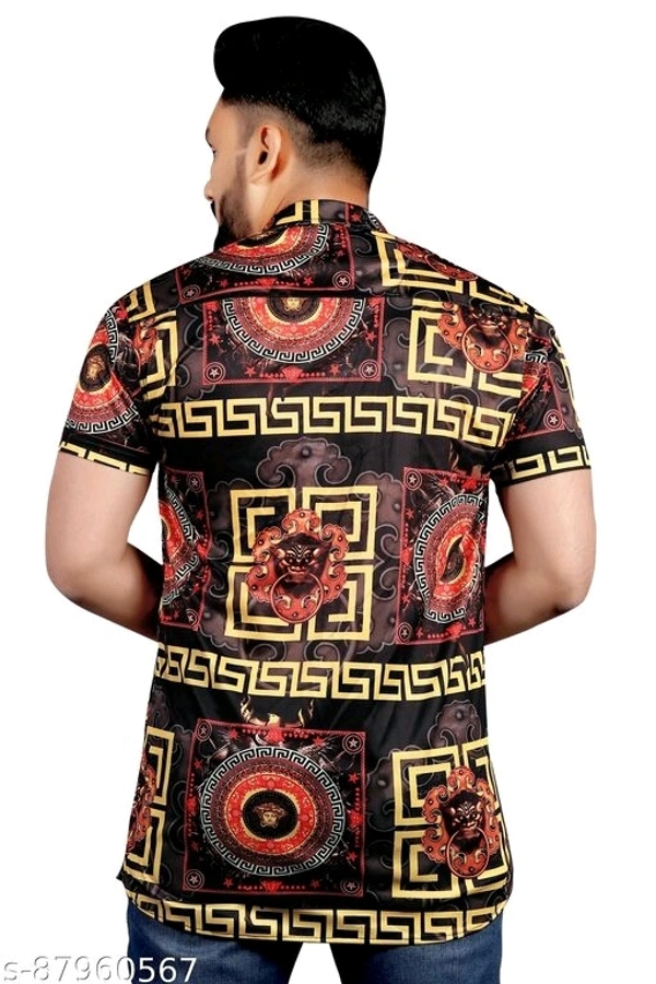 Trendy Graceful Men Lycra Shirts - L