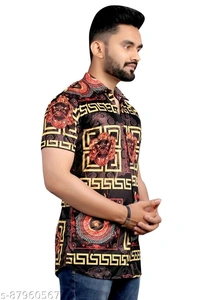 Trendy Graceful Men Lycra Shirts - XXL