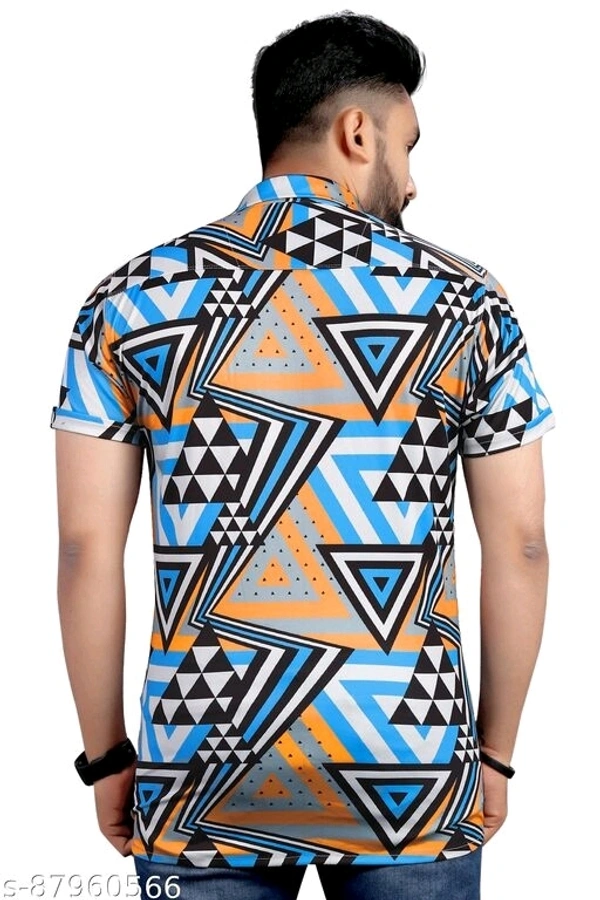 Fancy Elegant Men Lycra Shirts - L