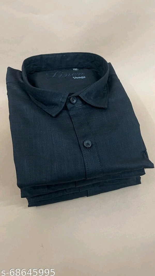 VENGA SPANISH LINEN Black SHIRT - XXL