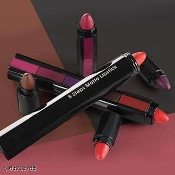 ADS 5 In 1 Creamy Finish Mini Lipstick For Soft, Smooth & One Stroke Application