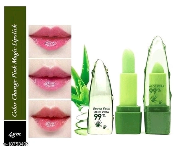 Seven Seas Aloe Vera 99% Pure Moisturizing Color Change Lipstick (Pack Of 2)