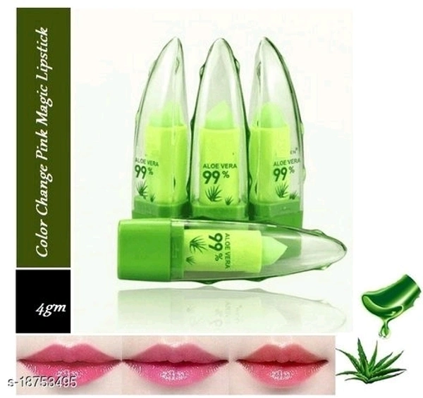 Seven Seas Aloe Vera 99% Pure Moisturizing Color Change Lipstick (Pack Of 4)