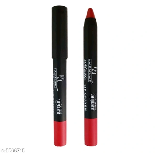 1 HALF N HALF VELVETY SOFT & LONG LASTING  ULTRA CREAMY NON TRANSFER RANI MATTE LIP CRAYON (3.5 GM)
