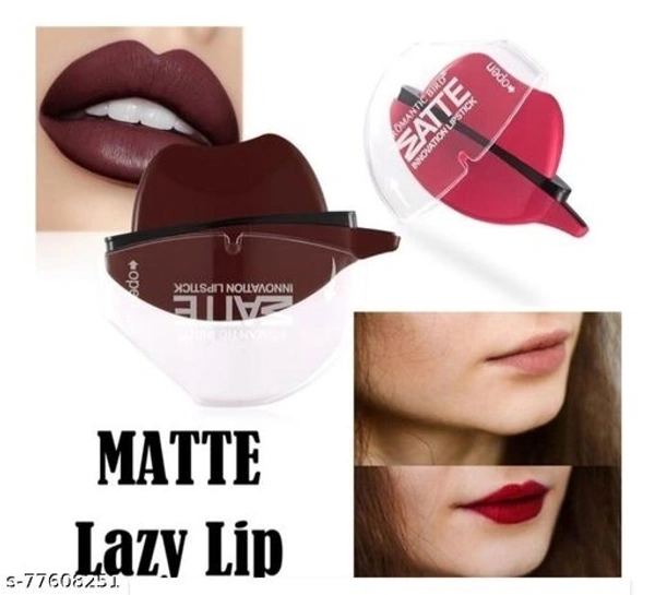 Apple Shape Lazy Quick Matte Lipstick PACK OF 2.