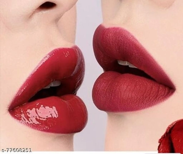 Apple Shape Lazy Quick Matte Lipstick PACK OF 2.