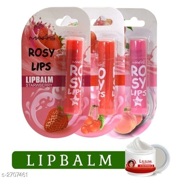Mars Rosy Unique Shade Lip Balm & Face Cream Products Combo