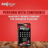 Manforce Litchi 1500 Dots Flavoured & Dotted for Extra Stimulation Condom - pack of 3 (10 pcs each)