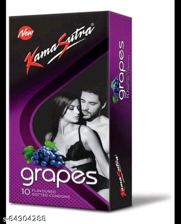 KS Dotted Regular Grapes Flavour Condoms