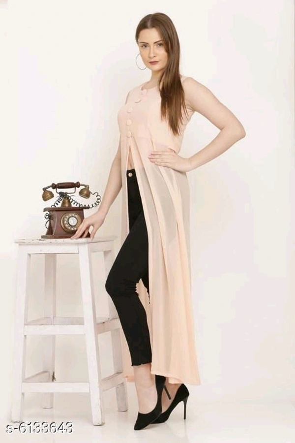 Women's Georgette Midi Tops - XS