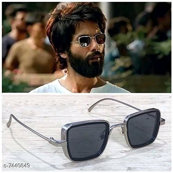 Branded Metal Body Square Inspired From Kabir Singh Sunglasses For Men and  Boy's  - Free Size