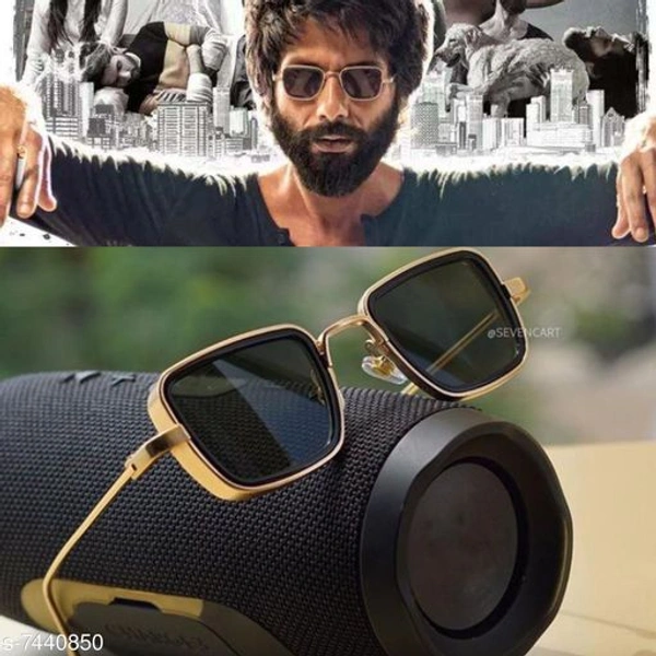 Branded Metal Body Square Inspired From Kabir Singh Sunglasses For Men and  Boy's  - Free Size