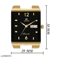 Attractive Men Black Metal Analog Watch - Free Size