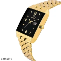 Attractive Men Black Metal Analog Watch - Free Size