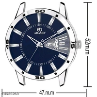 Attractive Men Silver Metal Analog Watch  - Free Size