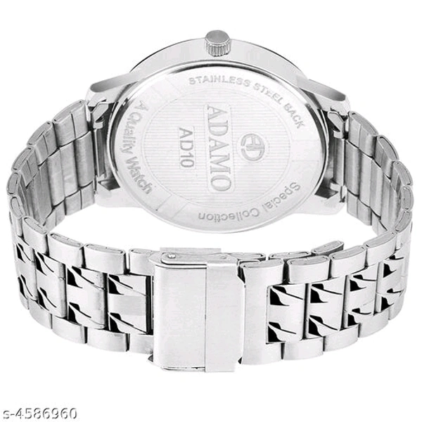 Attractive Men Silver Metal Analog Watch  - Free Size