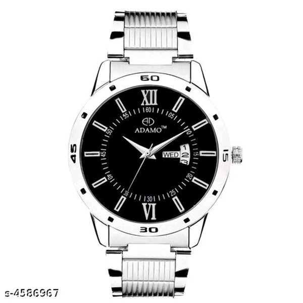 Attractive Men Silver Metal Analog Watch  - Free Size