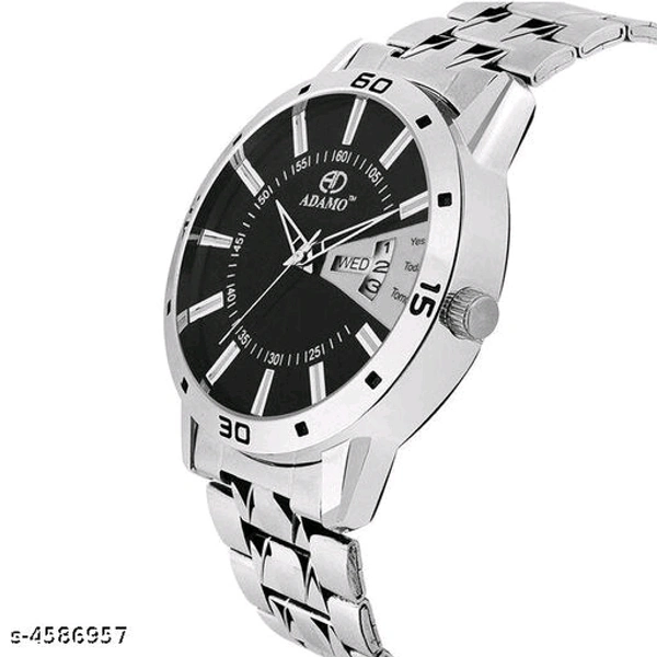 Attractive Men Silver Metal Analog Watch  - Free Size