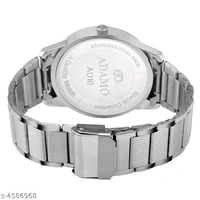 Attractive Men Silver Metal Analog Watch  - Free Size