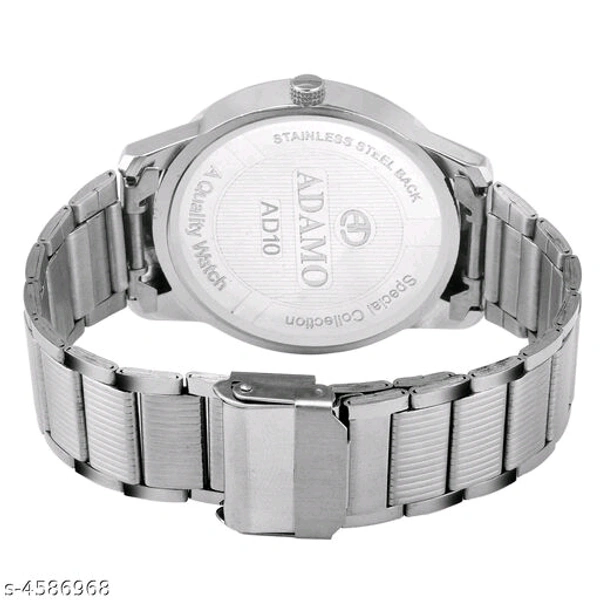 Attractive Men Silver Metal Analog Watch  - Free Size